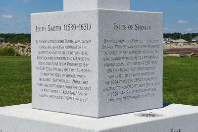 Perspective view of monument text