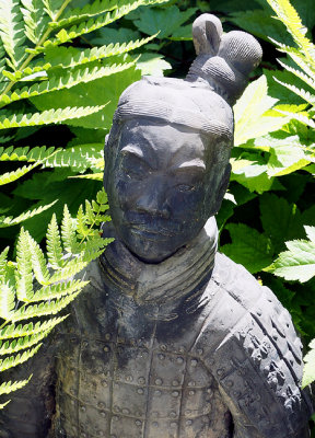 Chinese soldier sculpture.