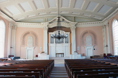 South Church - interior, full view.