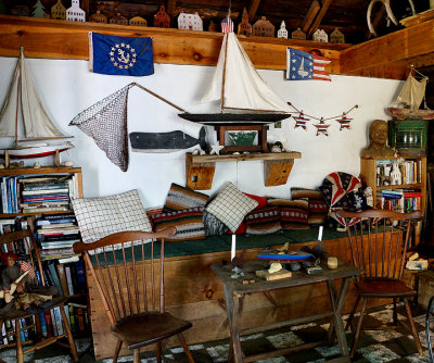 Shed interior, left.