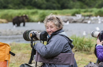 Sue photographing