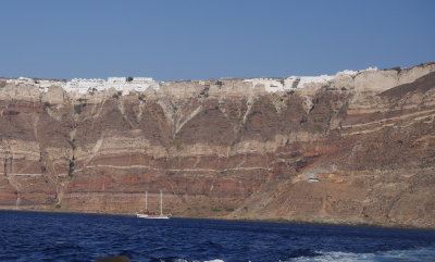 Santorini cliff