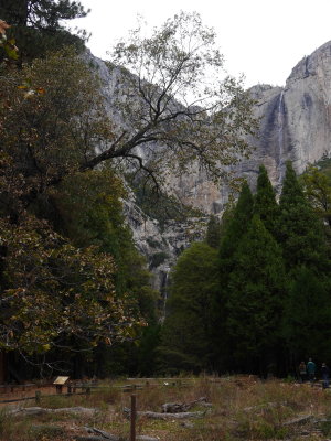 Yosemite falls almost dry