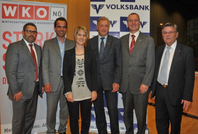 PRESSE: Wirtschaftskammer, Land N, Volksbank & Firma Wopfinger