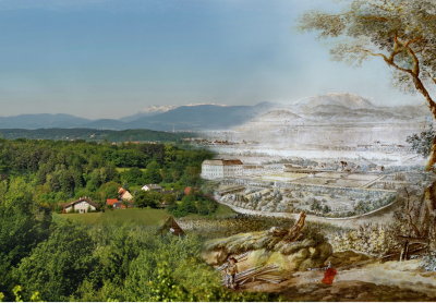 Wiener Alpen - Wiener Neustadt, alte Ansichten, Merian (1649), Molitor (1785)