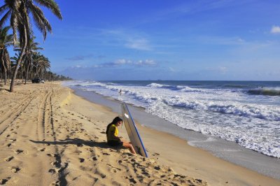 ARRIVAL ON THE BEACH