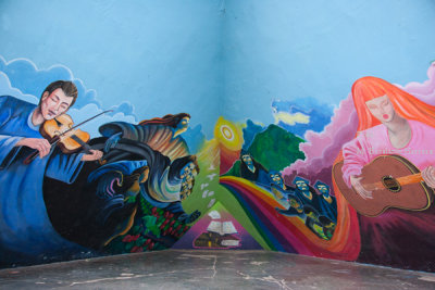 Mural en la Concha Acustica del Parque Central