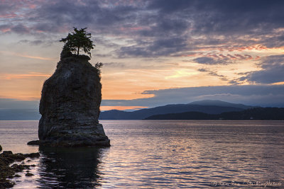 Siwash Rock Vancouver Sunset 