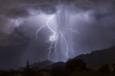 Oro Valley Lightning Over the Catalinas