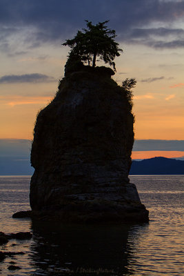 Siwash Rock Vancouver Sunset 