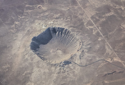 Meteor Crater from 26,000 feet