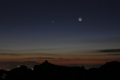 Venus, Moon, Mercury Conjunction