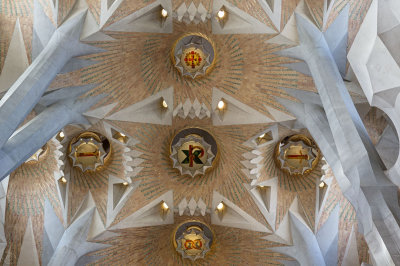 La Sagrada Familia Ceiling Detail