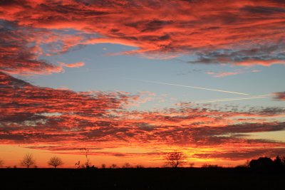 Soleil couchant d'hiver - Winter sunset