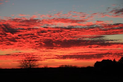Soleil couchant d'hiver - Winter sunset