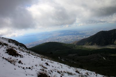 Vue de la baie de Naples du Vsuve