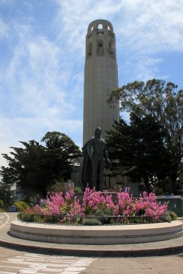 The Coit tower on Telegraph Hill