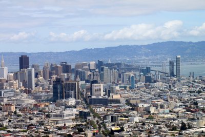 Down town view from the Twin Peaks