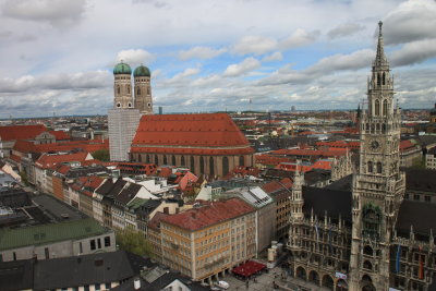 View of Marienplatz from the Bell Tower
