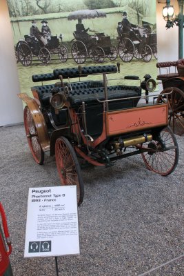 PEUGEOT Phaetonnet type B 1893 (2 cylindres 1283cm3 3CV 20km/h)