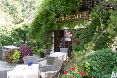 Cafe Flora in the botanic garden