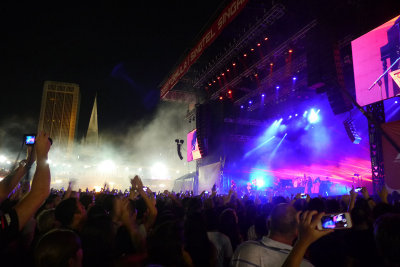 The Killers took to the Padang Stage on Saturday
