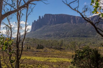 We first saw Mt Oakleigh from the north on the afternoon of Day 1 - now we walking around its southern slopes