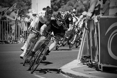 Cycling in black and white