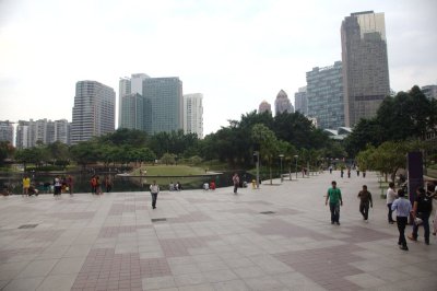 Park behind the Petronas towers (KLCC)