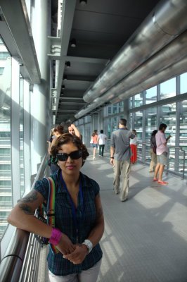 Reeta inside the Petronas towers (KLCC)