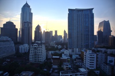 View from our room at the Majestic Grande Hotel Bangkok