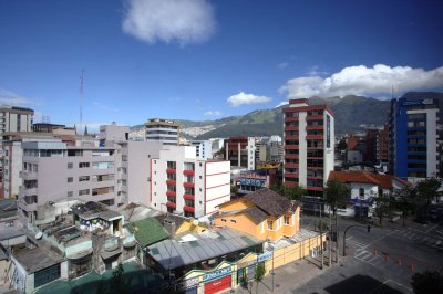 View from our hotel in Quito