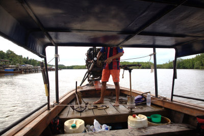 On our way to Koh Muk by longtail boat