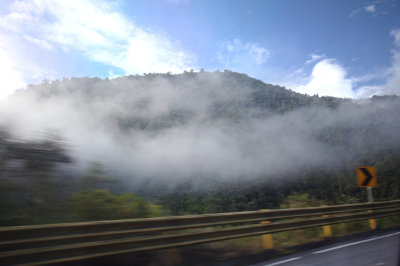 The road from Mindo back to Quito