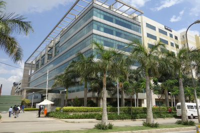 The Alcatel-Lucent building