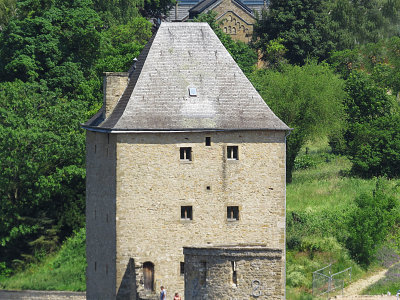 watchtower on old fortress wall