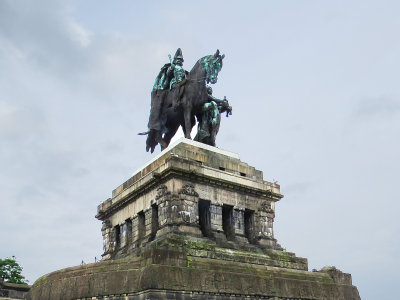 Emperor Wm I at confluence of Moselle & Rhine rivers