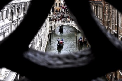 Looking Out From The Bridge Of Sighs