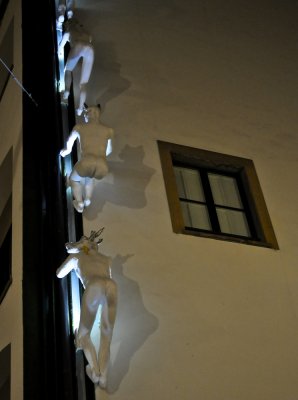 Unusual Climbers on a Florence Building