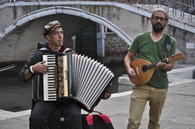 Playing in Venice