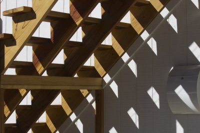 Lines and Shadows Under the Stairs