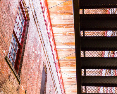 Lines In An Old New England Mill Building