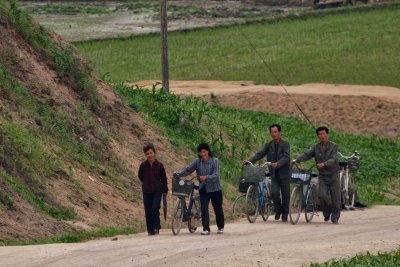 Riding through rural DPRK 