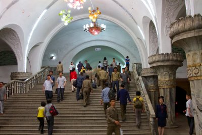 Pyongyang Metro Station
