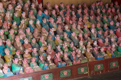 Figurines in a temple
