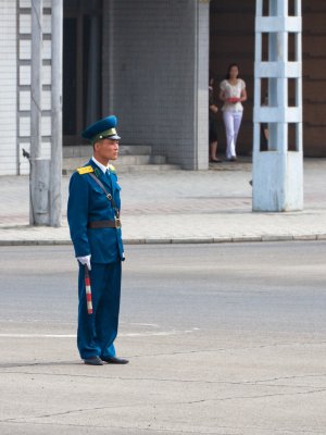 Street Crossing Guard, Pyongyang