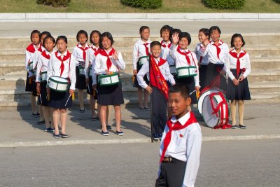 Schoolchildren, Mt. Kumgang area 