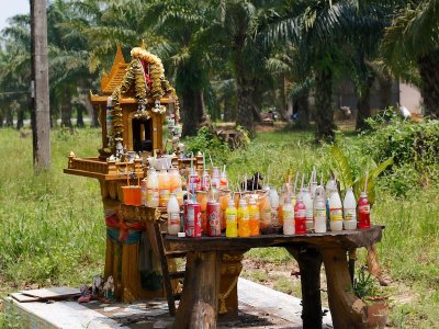 Roadside shrine, Takua Pa, Thailand