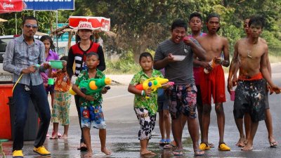 Songkran Water Festival, Phang Nga, Thailand