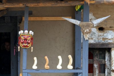 Decorative phalluses, Bhutan